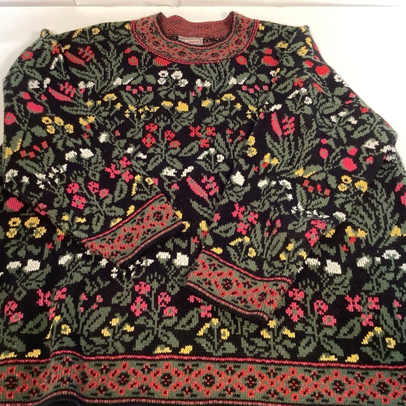 Mathias Vintage Floral Tunic Style Sweater Women’s 2X made in USA - Picture 6 of 13